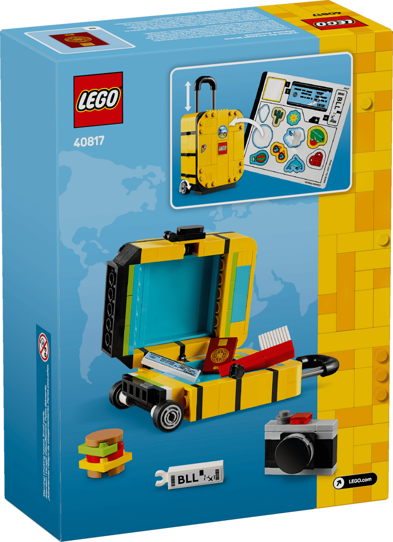 Yellow Travel Suitcase LEGO