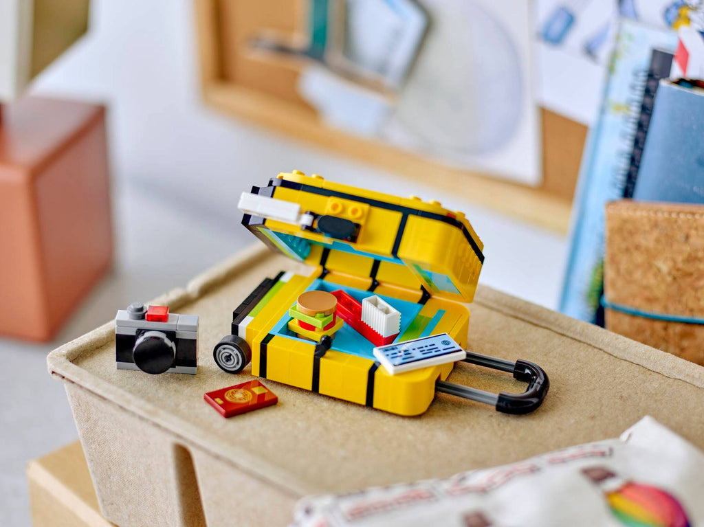 Yellow Travel Suitcase LEGO