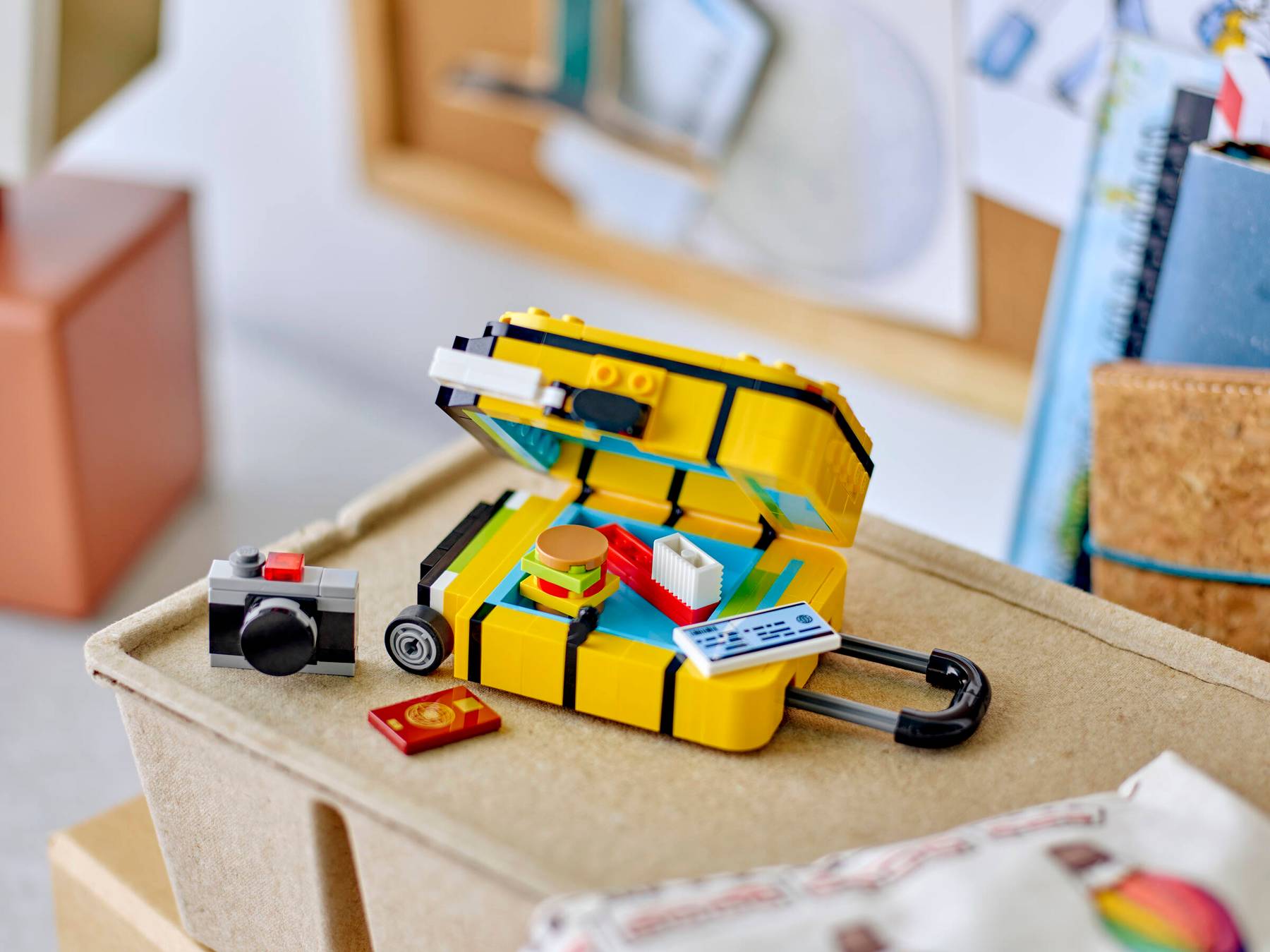 Yellow Travel Suitcase LEGO