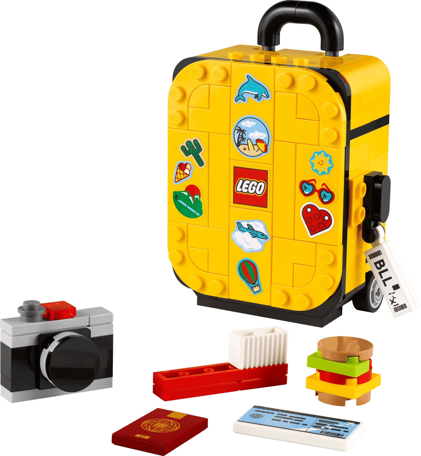 Yellow Travel Suitcase LEGO