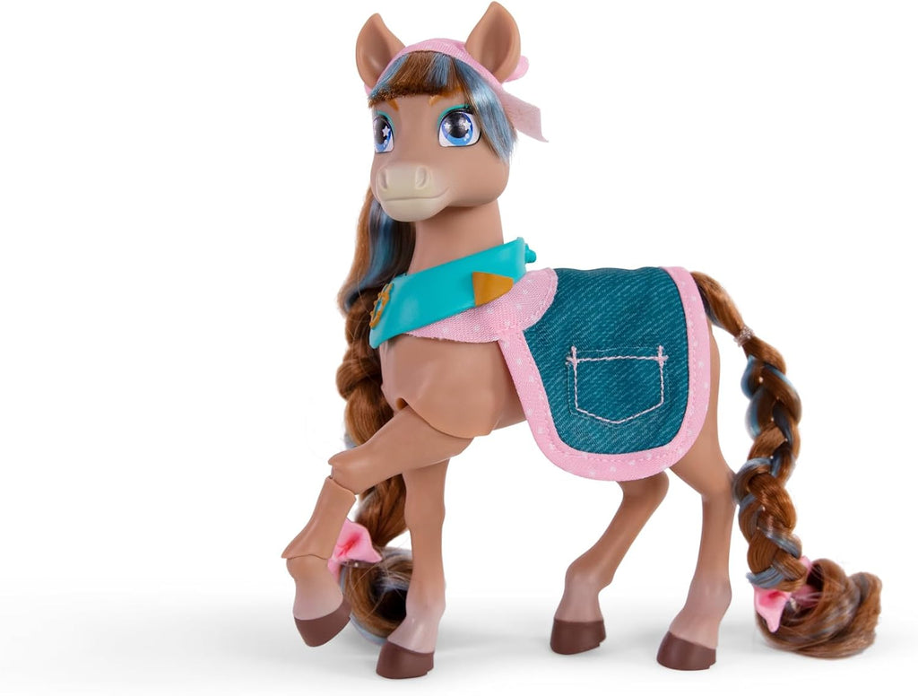 Wild Manes Horse Toys – Cocoa’s Bakery Café Cart Playset with Cocoa Horse Doll, Pastry & Drink Accessories, Brush & Stuffed Animal