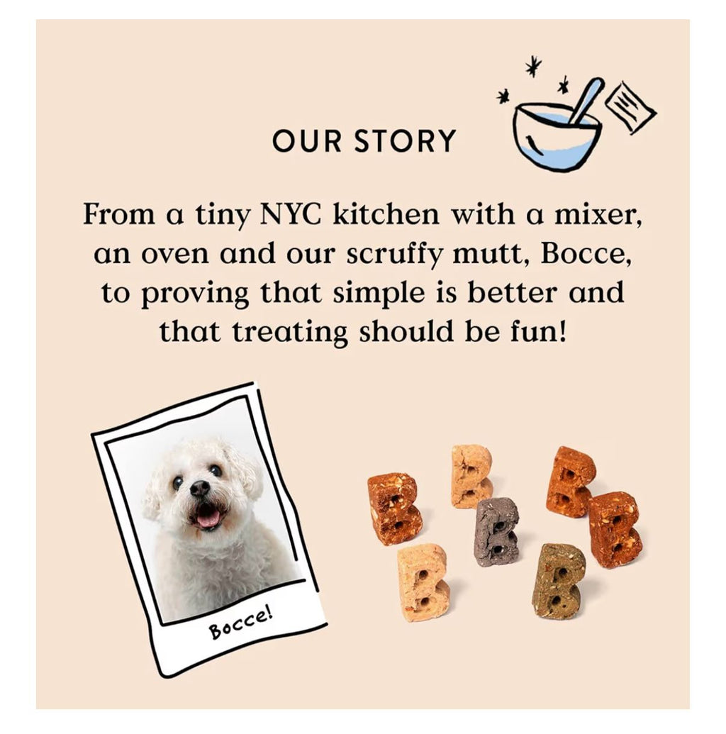 Bocce's Bakery Oven Baked Bedtime Tea Treats for Dogs, Wheat-Free Everyday Dog Treats, Made with Real Ingredients, Baked in The USA, All-Natural Biscuits, Banana, Vanilla, & Lavender, 5 oz