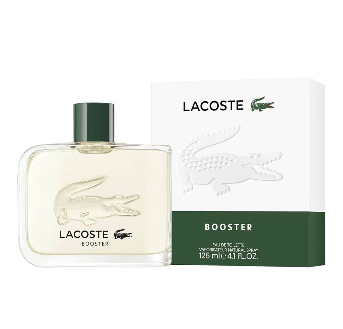 Lacoste - Booster Eau de Toilette - Men's Fragrance - Fougere Aromatic - With notes of Mint, Lavender & Cedarwood - 4.1 Fl Oz