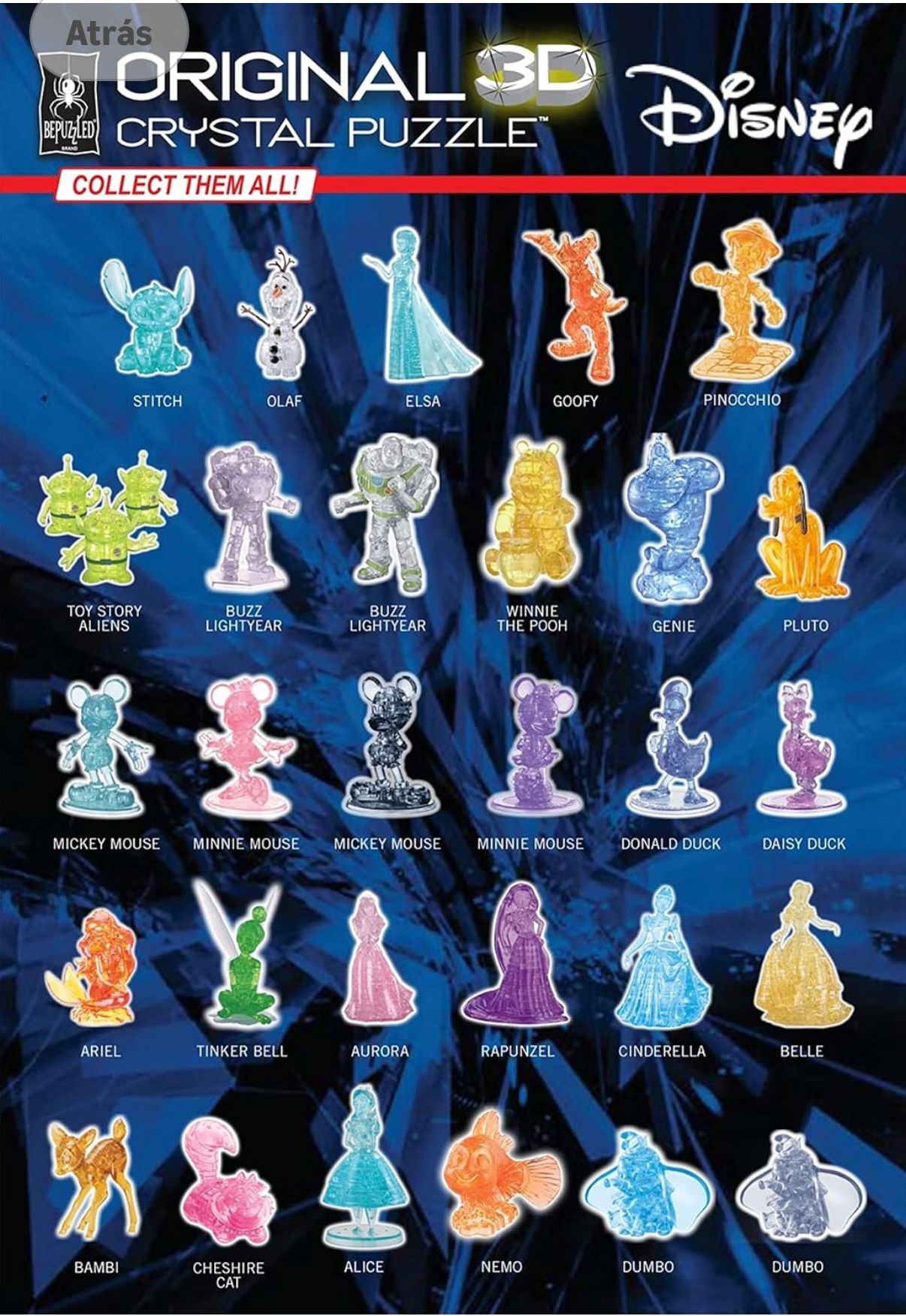 BePuzzled, Disney Capitan Hook Deluxe Original 3D Crystal Puzzle