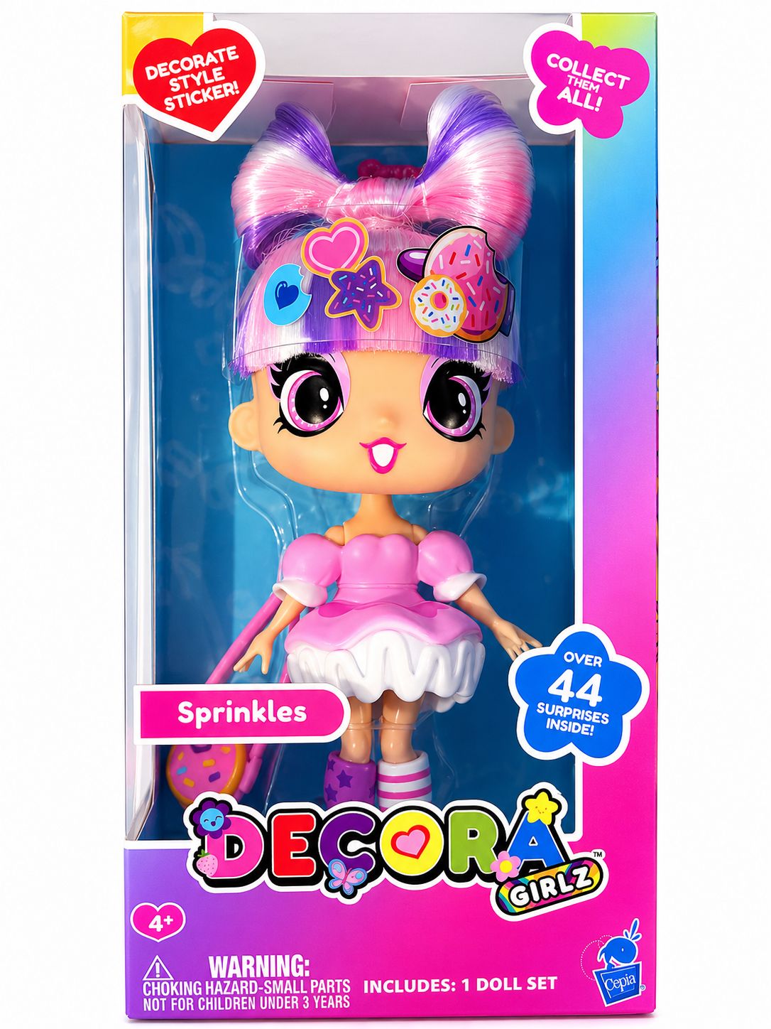 Decora Girlz Doll – Sprinkles  11” Poseable Fashion Doll