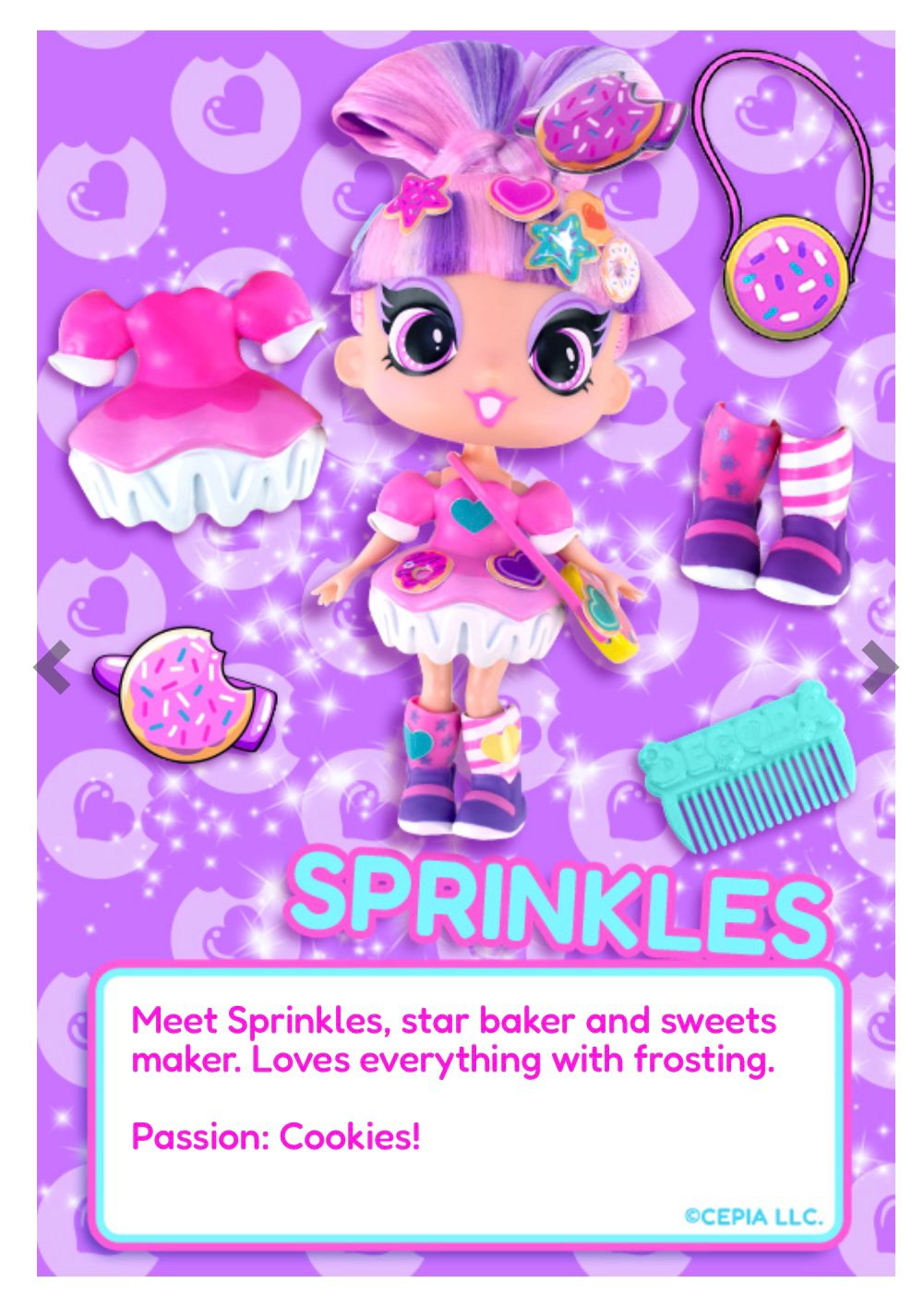 Decora Girlz Doll – Sprinkles  11” Poseable Fashion Doll