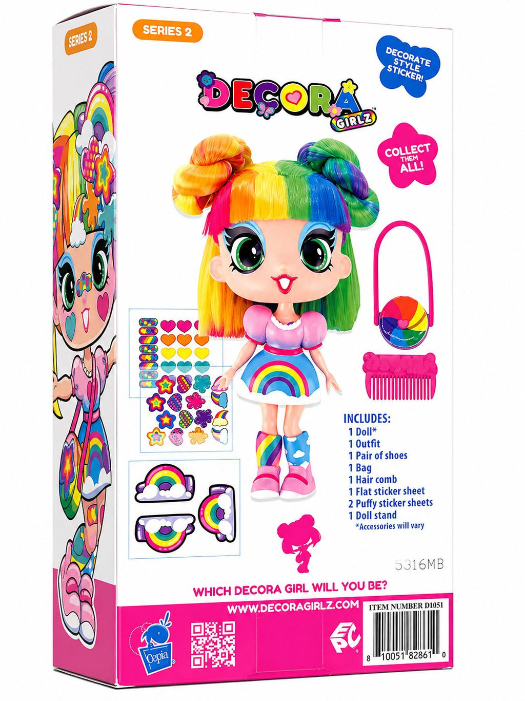 Decora Girlz Doll – Sprinkles  11” Poseable Fashion Doll