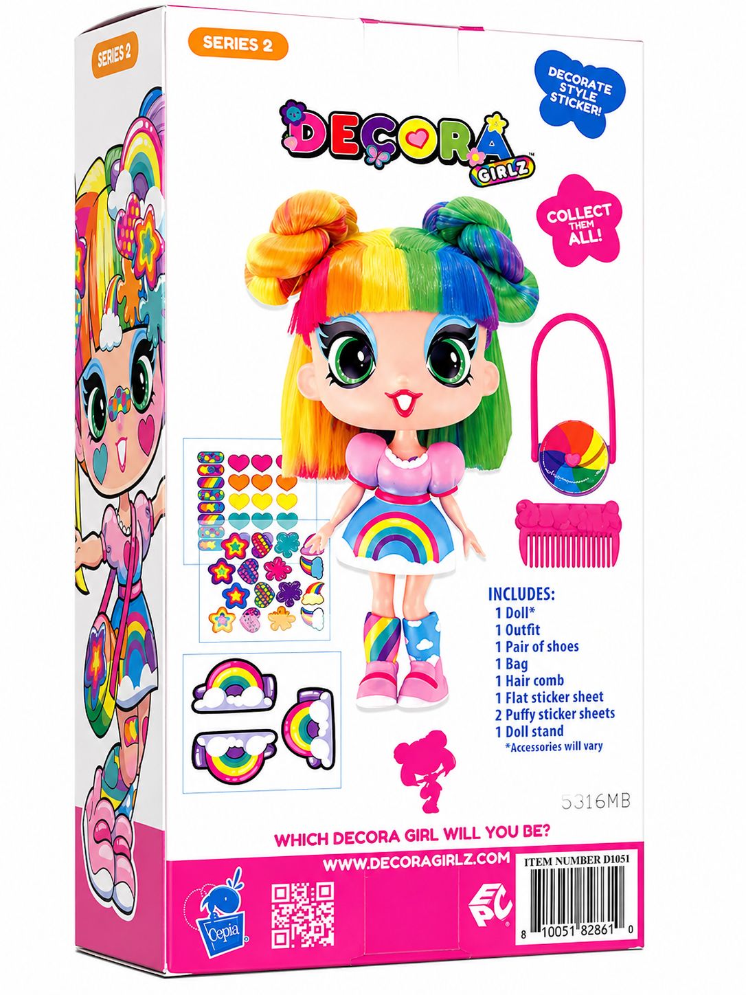 Decora Girlz Doll – Sprinkles  11” Poseable Fashion Doll