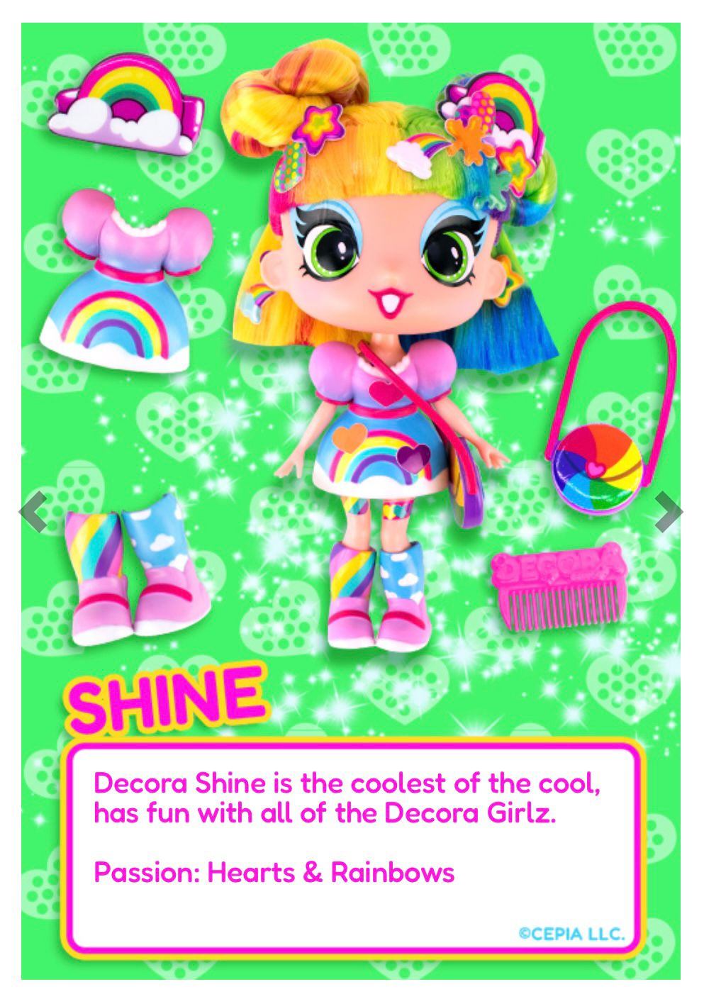 Decora Girlz Doll – DECORA SHINE  11” Poseable Fashion Doll